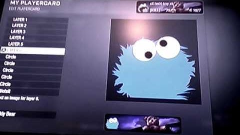 COD black ops: Cookie Monster Emblem Tutorial