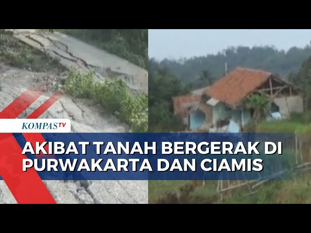 Kerusakan Rumah dan Jalan di Purwakarta dan Ciamis Akibat Tanah Bergerak class=