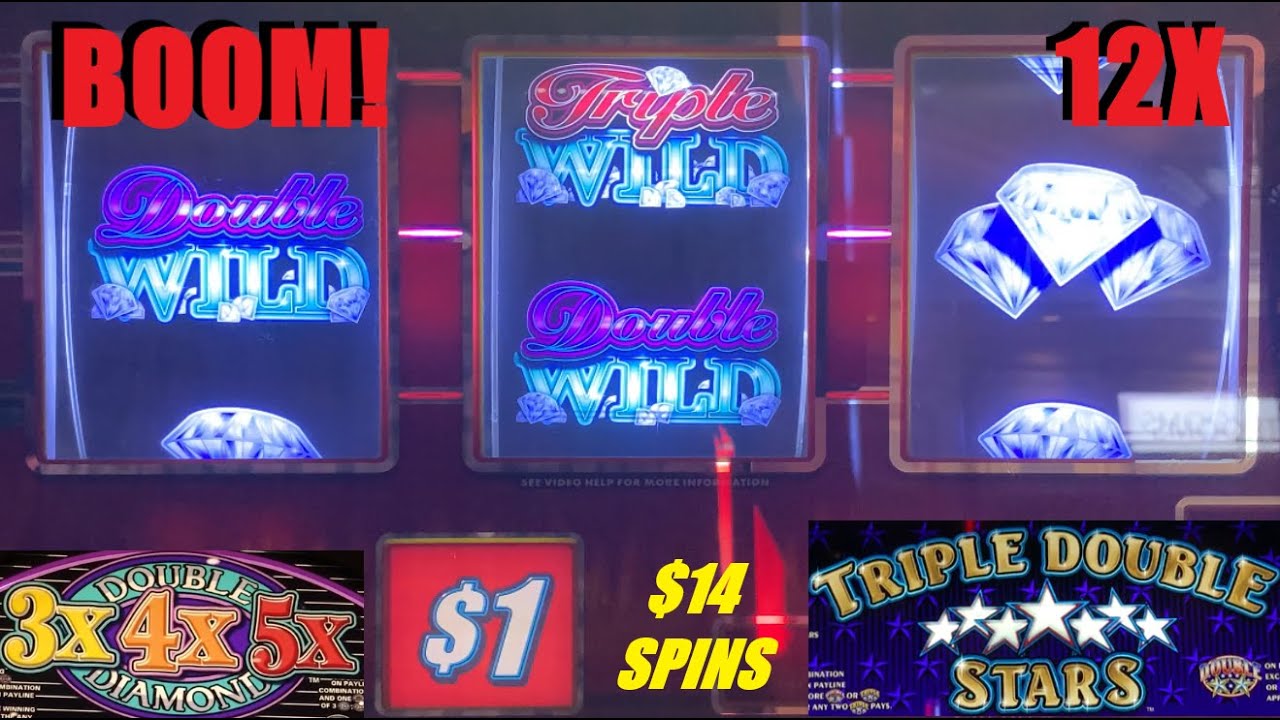 FINALLY! Big Win on this old Loose Diamonds Slot Machine! Wheel Spin