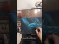 shark canvas painting #shark #painting #art #artshow #week #fun #techniques #learntopaint #aquarium