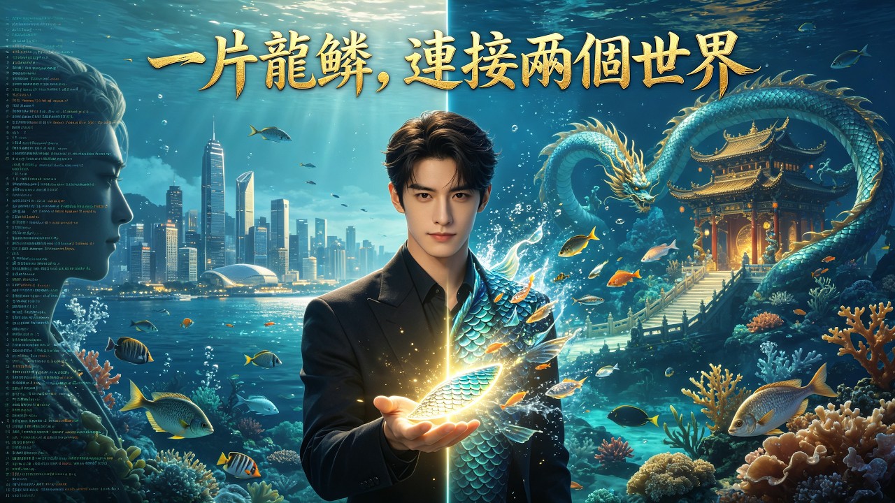 為救母下海，卻撿了一枚龍鱗——從此往返兩界，稀有海產隨便撈。逃婚女總裁跟他合夥，海洋文旅項目一夜爆火。貪婪親戚、競品商人、聯姻豪門全來擋路——他反手祭出龍宮奇物，一個一個碾過去。