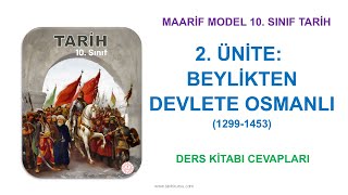 10. Sınıf Tarih Ders Kitabı Cevapları 2025-2026 2. Ünite Meb Yayınları Maarif Model