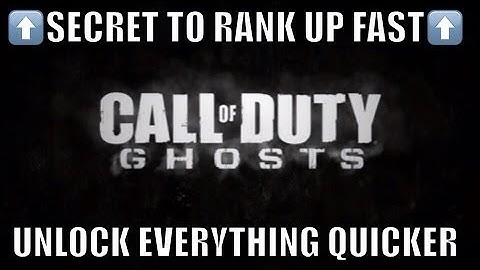 CoD GHOSTS - HOW TO RANK UP SUPER FAST!! LEVEL UP FASTER! K7 SMG Cranked Gameplay!