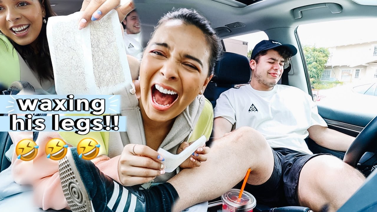 waxing my husbands legs LOL *questions he should know about me *