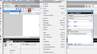 FLASH 8 - Tutorial Button Tombol Efek & Suara