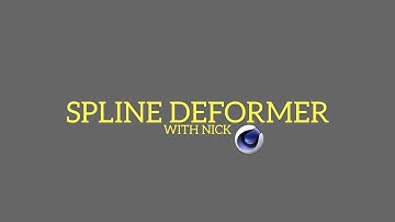 LETS LEARN CINEMA 4D R19 - SPLINE DEFORMER