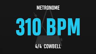 310 BPM 4/4 - Best Metronome (Cowbell)