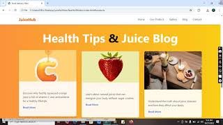A Juice brand landing page website ..It create by( Html and Tailwind css) #webdevelopment #webdesign