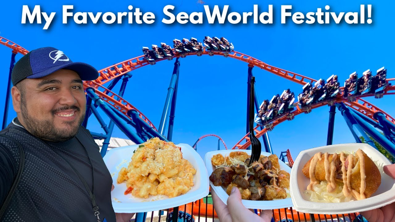 SeaWorld Orlando Seven Seas Food Festival 2022! Food, Coasters, Concerts & Animals!