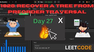 🔥 1028. Recover a Tree from Preorder Traversal | The Most Efficient Stack-Based Approach! 🚀 #tree