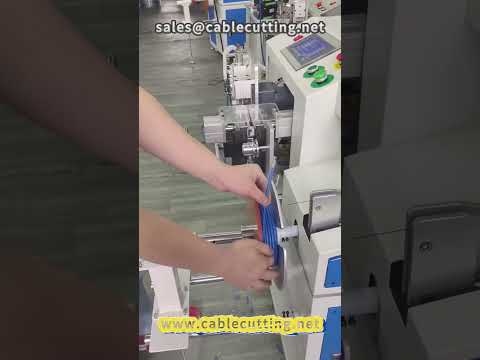 93 Automatic Peeling, Meter Sorting, and Winding Machine for Network Cable and Wire Processing