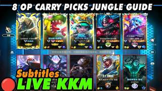 Wild Rift China🔴KKM | 8 OP Carry Picks - Jungle Guide | Sovereign 300 LP - Subtitles High Elo