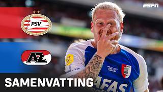 🟥 SNEL ROOD voor JOEY VEERMAN, AZ imponeert tegen PSV 👏🏆 | Samenvatting PSV - AZ 🟥 SNEL ROOD voor JOEY VEERMAN, AZ imponeert tegen PSV 👏🏆 | Samenvatting PSV - AZ