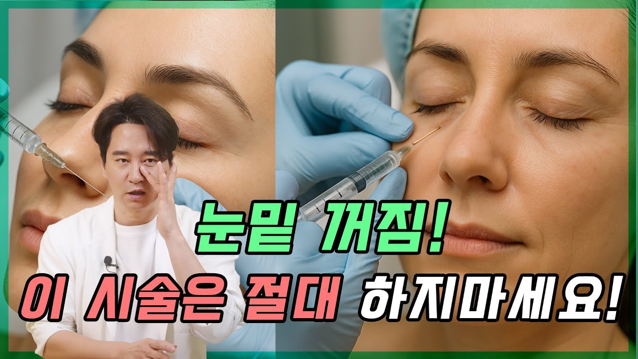 경고) 눈 밑 시술? 이건 절대 금지! / 청담동 금손 김원장