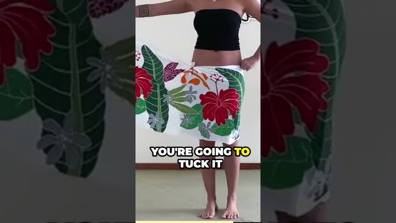 how to tie a pareo skirt for tahitian dance