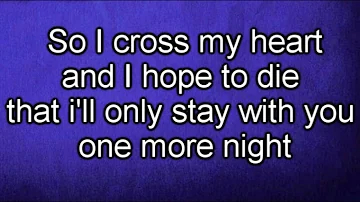 Maroon 5 - One More Night (Lyrics)