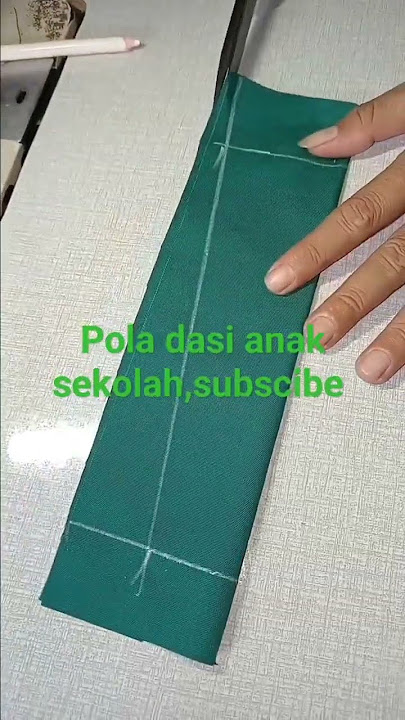 Pola Dasi Anak Sekolah #tutorial