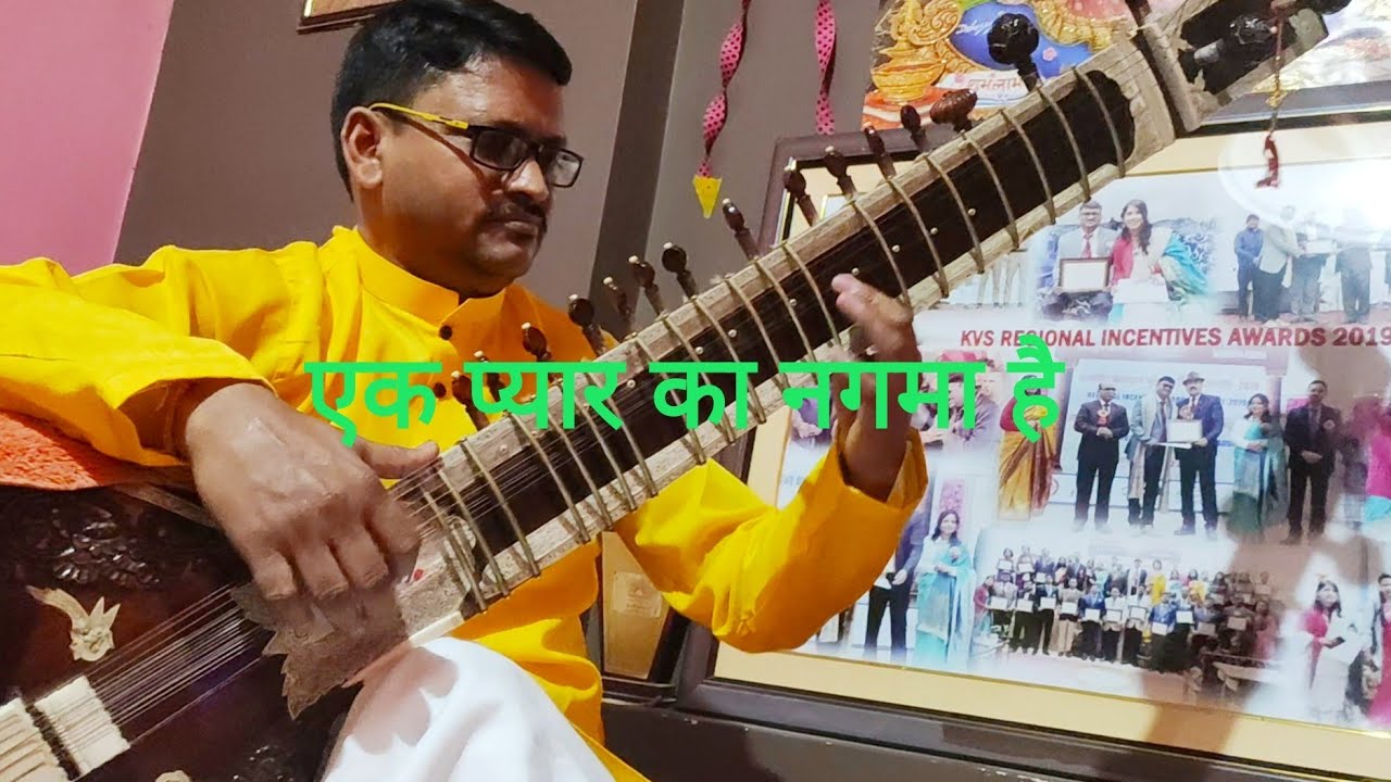 Ek Pyar Ka Nagma Hai Sitar Cover (Tabs) Santosh Anand Lata