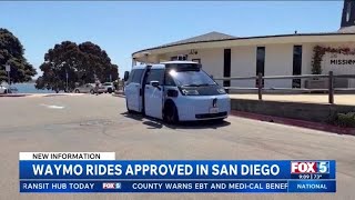 Waymo approved for self-driving car service in San Diego