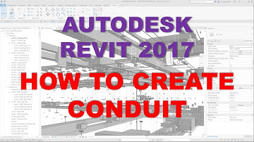 REVIT MEP 2017: HOW TO CREATE CONDUIT