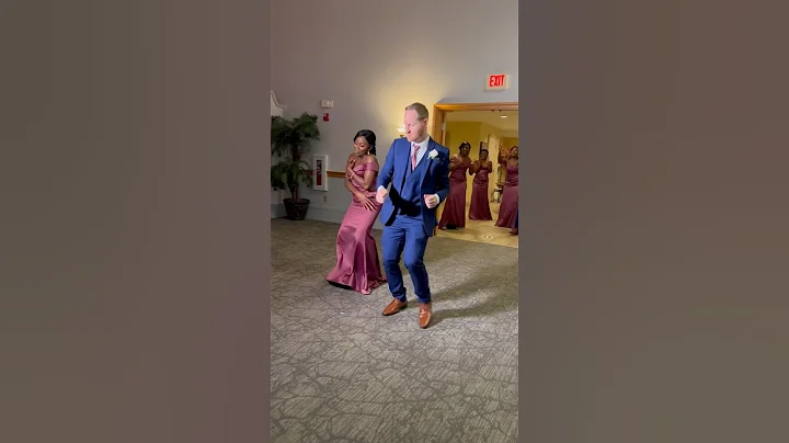Wow 😮 - this bridal party entrance dance is energy filled 🔥 #wedding #viralwedding #dance #bride