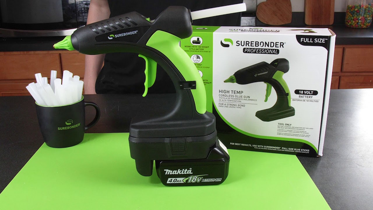 Surebonder 18-Volt Lithium Battery Standard Size Cordless Glue Gun