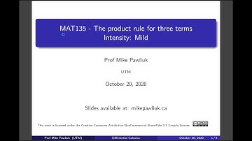 Differential Calculus - 3.2 - Product rule for three functions - [Mild]