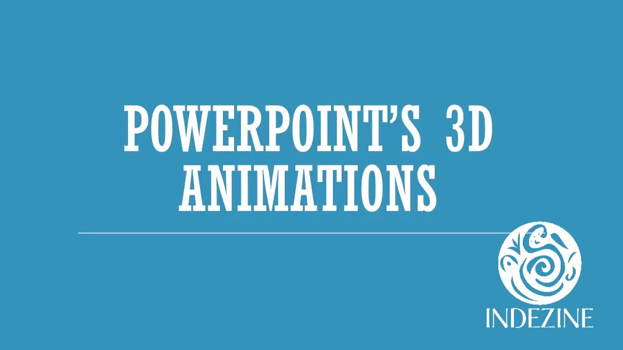 New 3D Animations in PowerPoint 2016, for Office 365