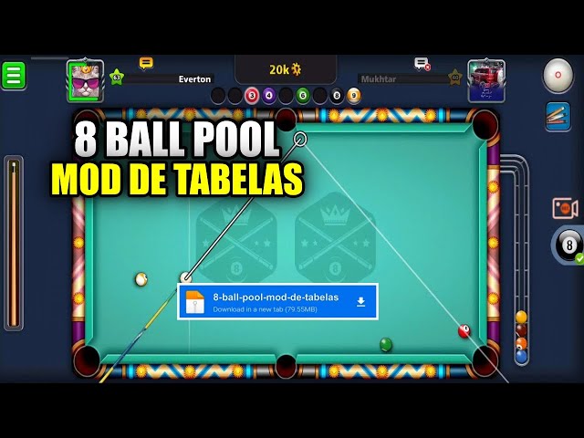 Saiu!! Novo Mod de Tabelas do 8 Ball Pool v5.12.0 Atualizado 2023 linha  infinita 