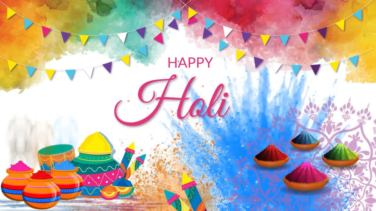 Happy Holi  Holi Status  Holi Animation Video  e Cards