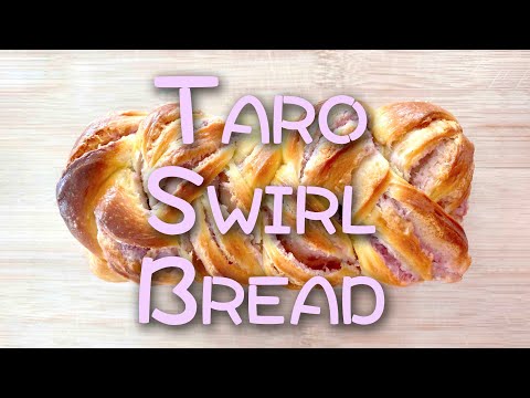 How to Make Taro Swirl Bread / 軟綿綿芋頭麵包做法