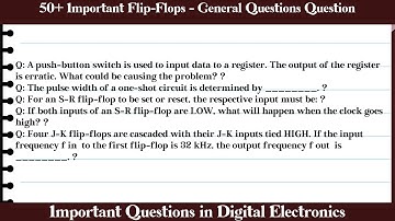 MCQ Questions Flip-Flops - General Questions with Answers