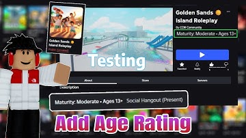How To Add A Age Rating To Your Roblox Game