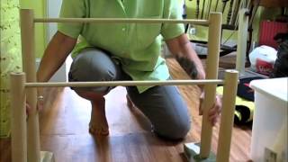 Honey Babe Designs and Demonstrates Quilt Rack
