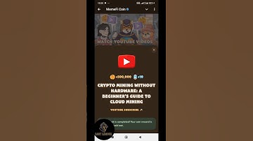 Crypto Mining Without Hardware: A Beginner’s Guide to Cloud Mining #memefi