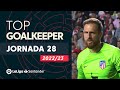 Laliga best goalkeeper jornada 28 jan oblak