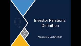 Investor Relations: Definition
