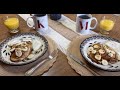 King's Breakfast, Choc Banana, Walnut Pancake