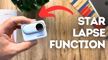 How to use the star lapse function on the Insta360 Go3?