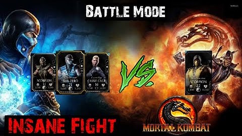 Boss Ninjutsu Scorpion Defeated | Sub-Zero VS Scorpion Insane Fight | Mortal Kombat X Mobile