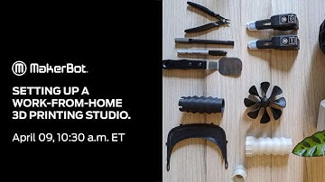 Setting up a Work-From-Home Professional 3D Printing Studio | Live Webcast