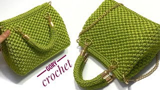 كروشيه شنطه يد موديل مميز وأنيق bag crochet