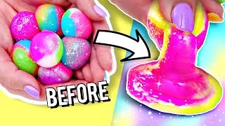 Squeezing and Popping Balls of SLIME! How To Make Satisfying Slime Oozo's!