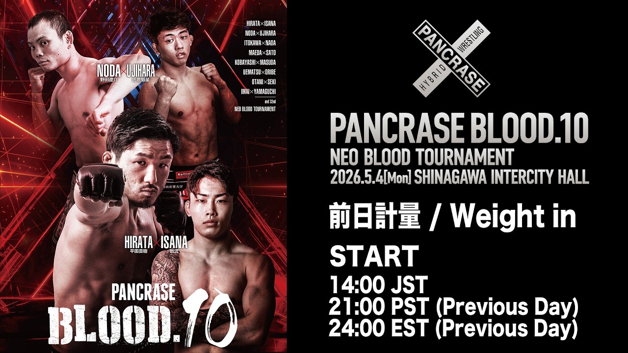 Weigh-in the day before the public event] 5.4 PANCRASE BLOOD.10 