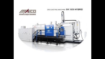 DIE-CASTING MACHINE : GK 1650 HYBRID + servo auto ladle