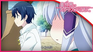 SockedPassion on X: Isekai wa Smartphone to Tomo ni. Season 2 Episode 1.  Two mini instance fo Touya wearing socks! 😆❤️  / X