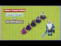 Royal Ghost vs Every Level Defense Formation | Clash of Clans