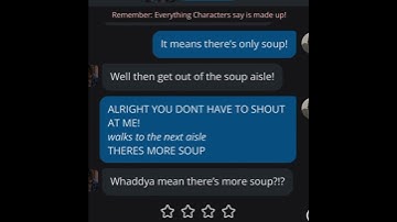 IM AT SOUP 🍲 the way the ai instantly caught on lmao #shorts #characterai #soup