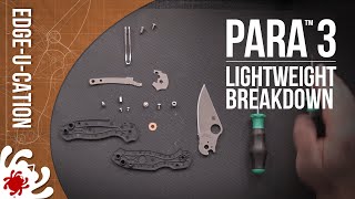 Spyderco Para 3 Lightweight Breakdown with Eric Glesser