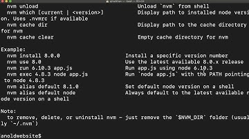 Node Version Manager NVM installation on Mac and Windows
